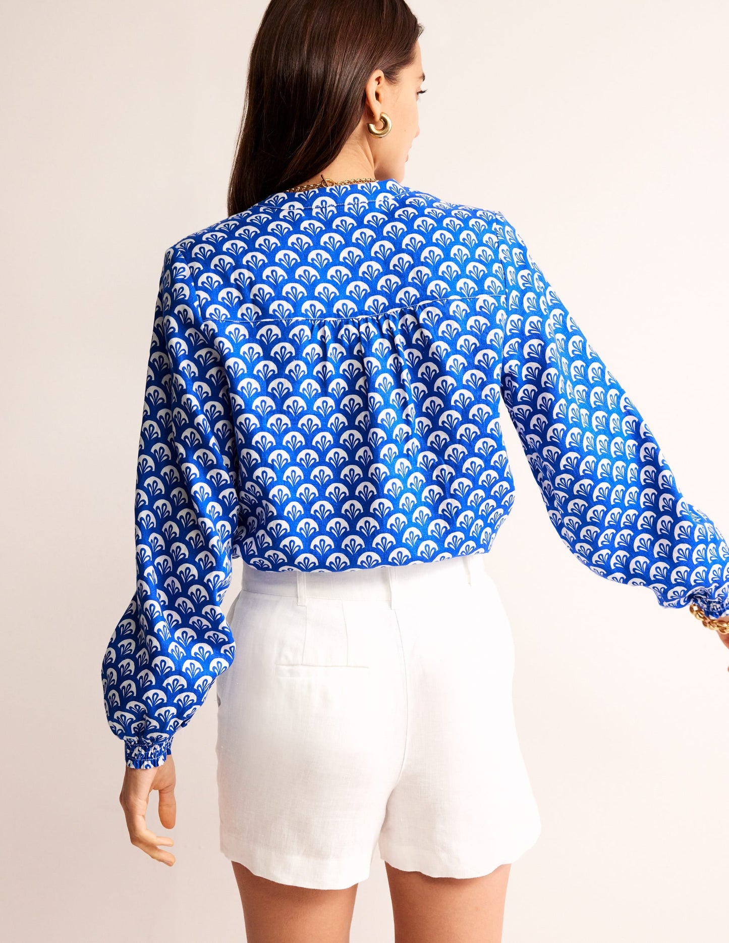 Alice Linen Top-Surf the Web, Foliage Geo