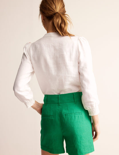 Ava Embroidered Top-White