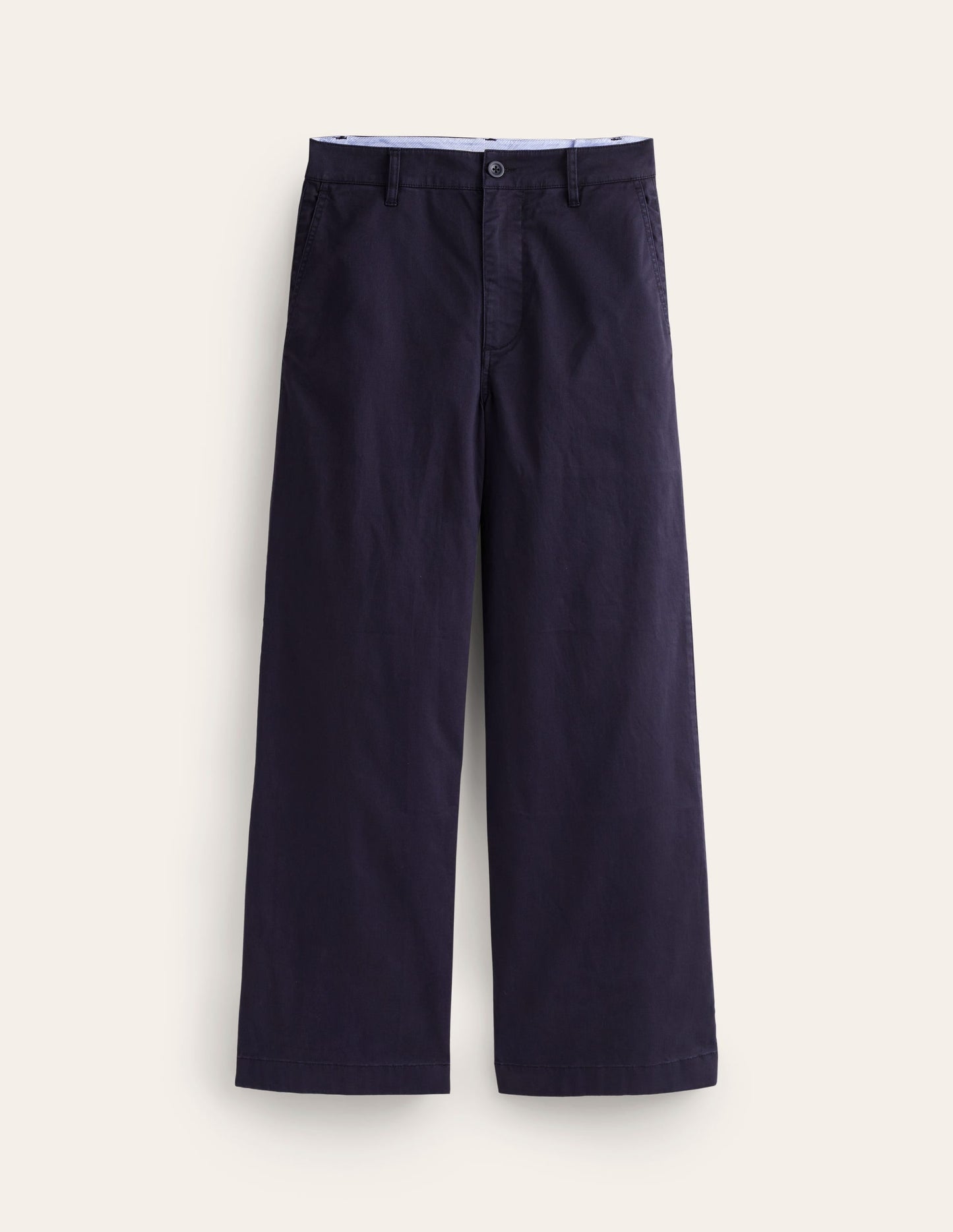 Barnsbury Crop Chino Pants-Navy