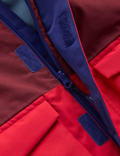 All-weather Waterproof Coat-Red Chevron Colourclock