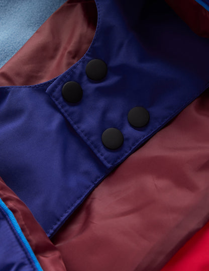 All-weather Waterproof Coat-Red Chevron Colourclock