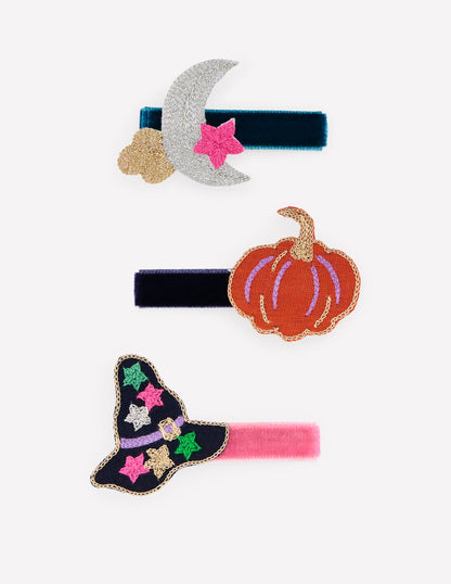 3-pack Hair Clips-Halloween
