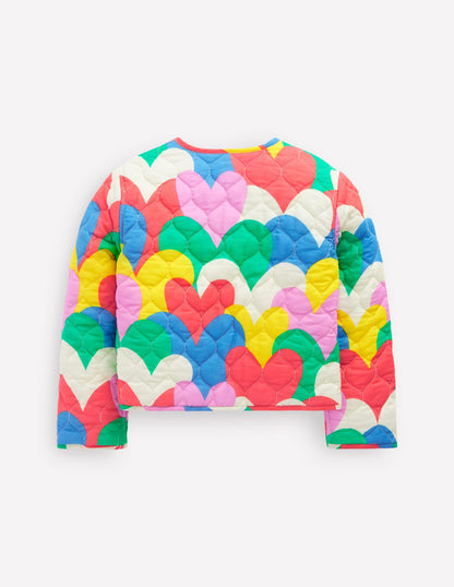 Aurore Reversible Jacket-Multi Hearts Camo