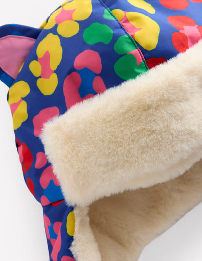 All Weather Hat-Multi Rainbow Leopard