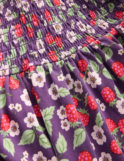 Aurora Long Sleeve Dress-Mystical Purple Vintage Berry