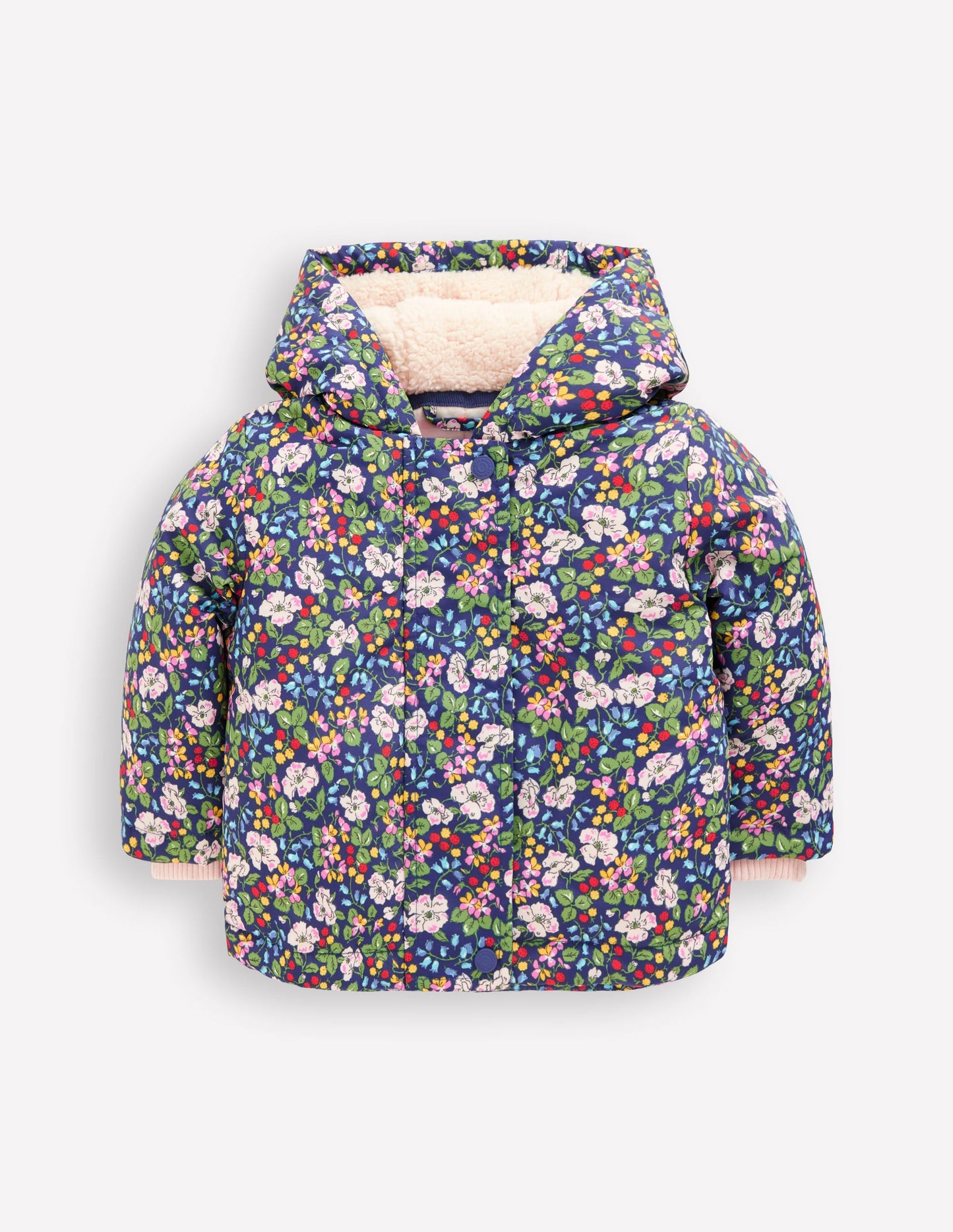 3-in-1 Shower Resistant Coat-Twilight Berry Floral