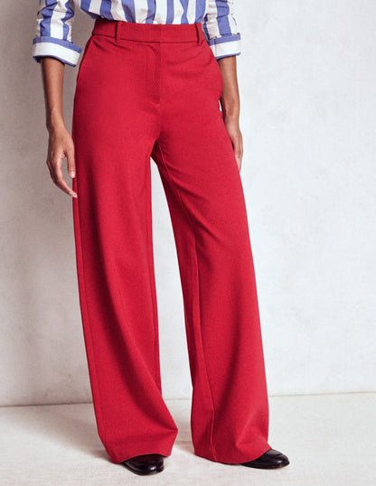 Belgravia Ponte Pants-Carmine Red