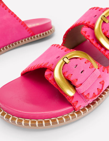 Alberta Footbed Sandals-Festival Pink/Post Box Red