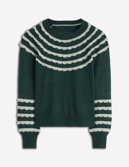 Alice Fluffy Raglan Jumper-Botanical Garden