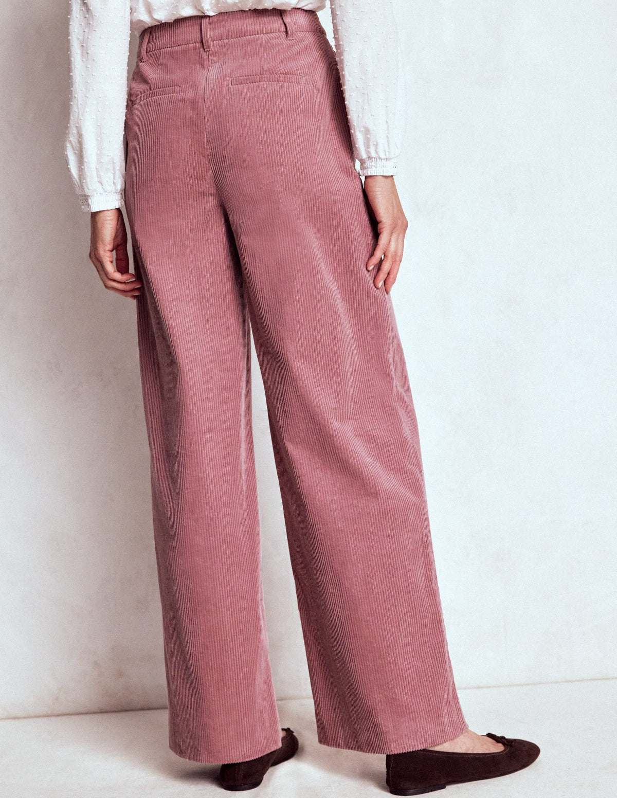Belgravia Chunky Cord Pants-Blushing Rose