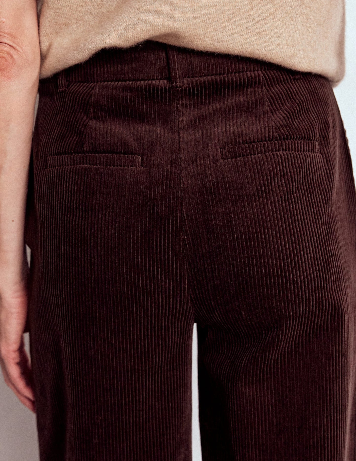 Belgravia Chunky Cord Pants-Deep Aubergine