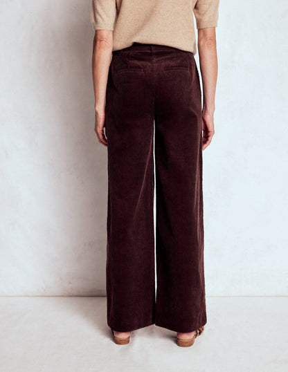 Belgravia Chunky Cord Pants-Deep Aubergine