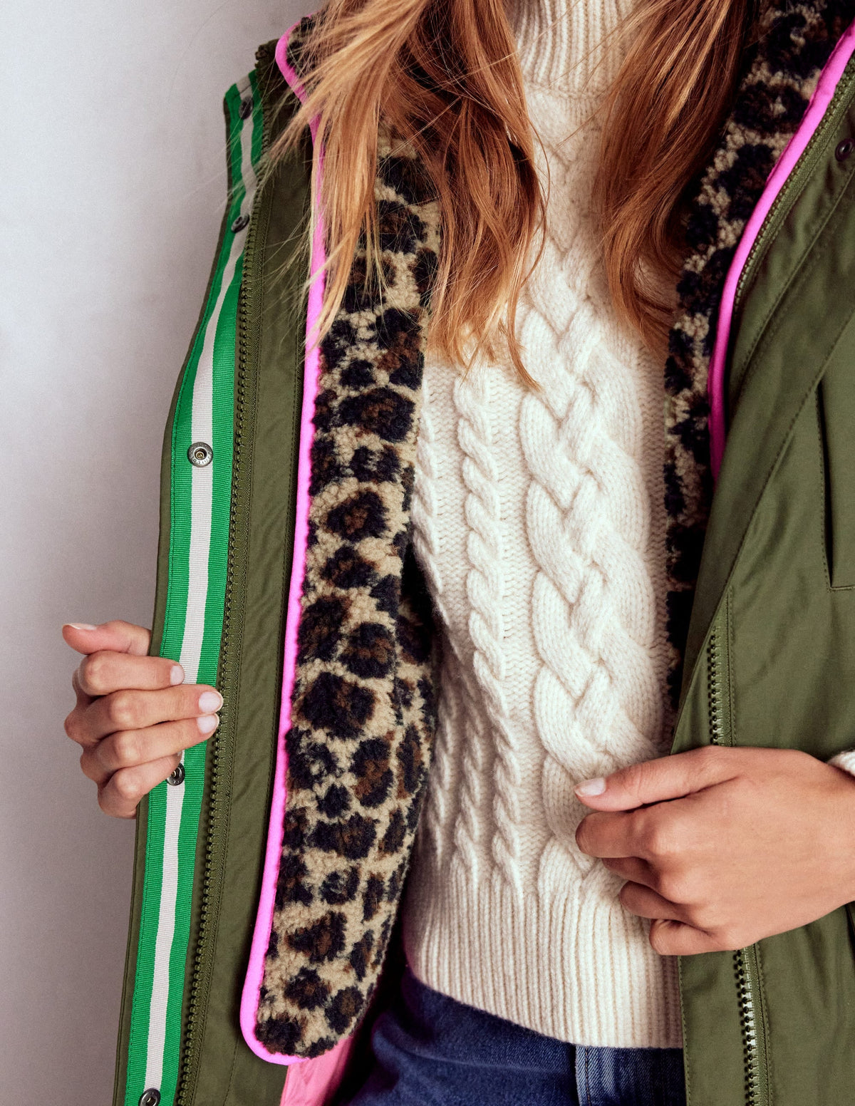 4-In-1 Hooded Parka-Woodland Green
