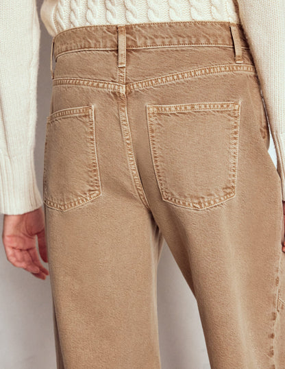 Barrel Jeans-Tobacco