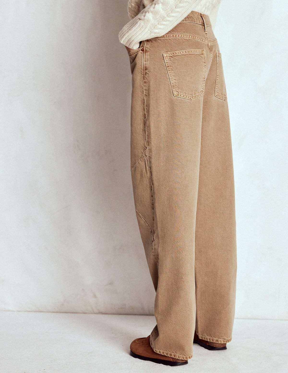 Barrel Jeans-Tobacco