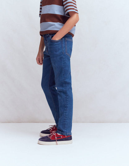 Adventure Slim Fit Jeans-Mid Vintage Denim