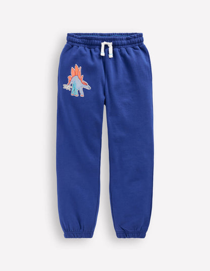 Badge Sweatpants-Blue Dinos