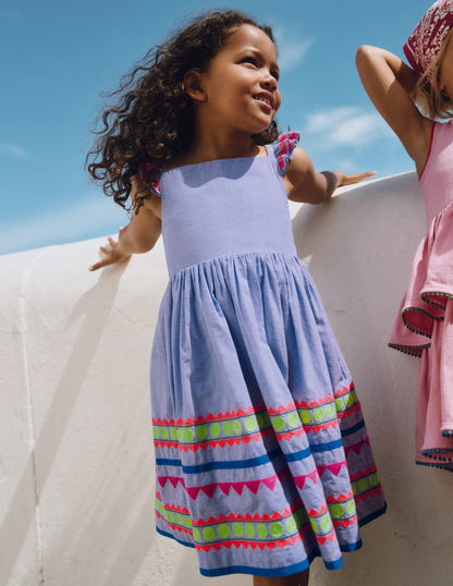 Annalisa Twirly Sundress-Aztec Print