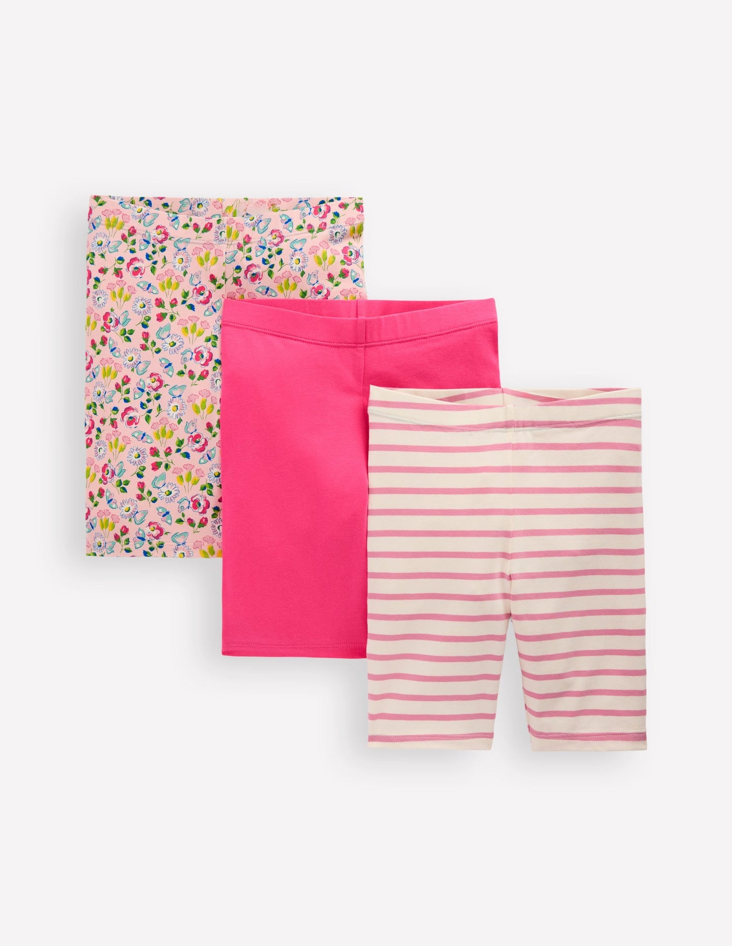 3-pack Cycling Shorts-Chalk Pink Spring Garden
