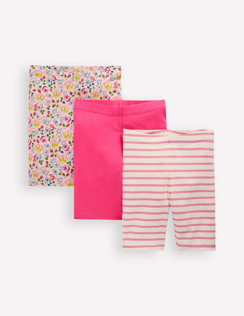 3-pack Cycling Shorts-Chalk Pink Spring Garden