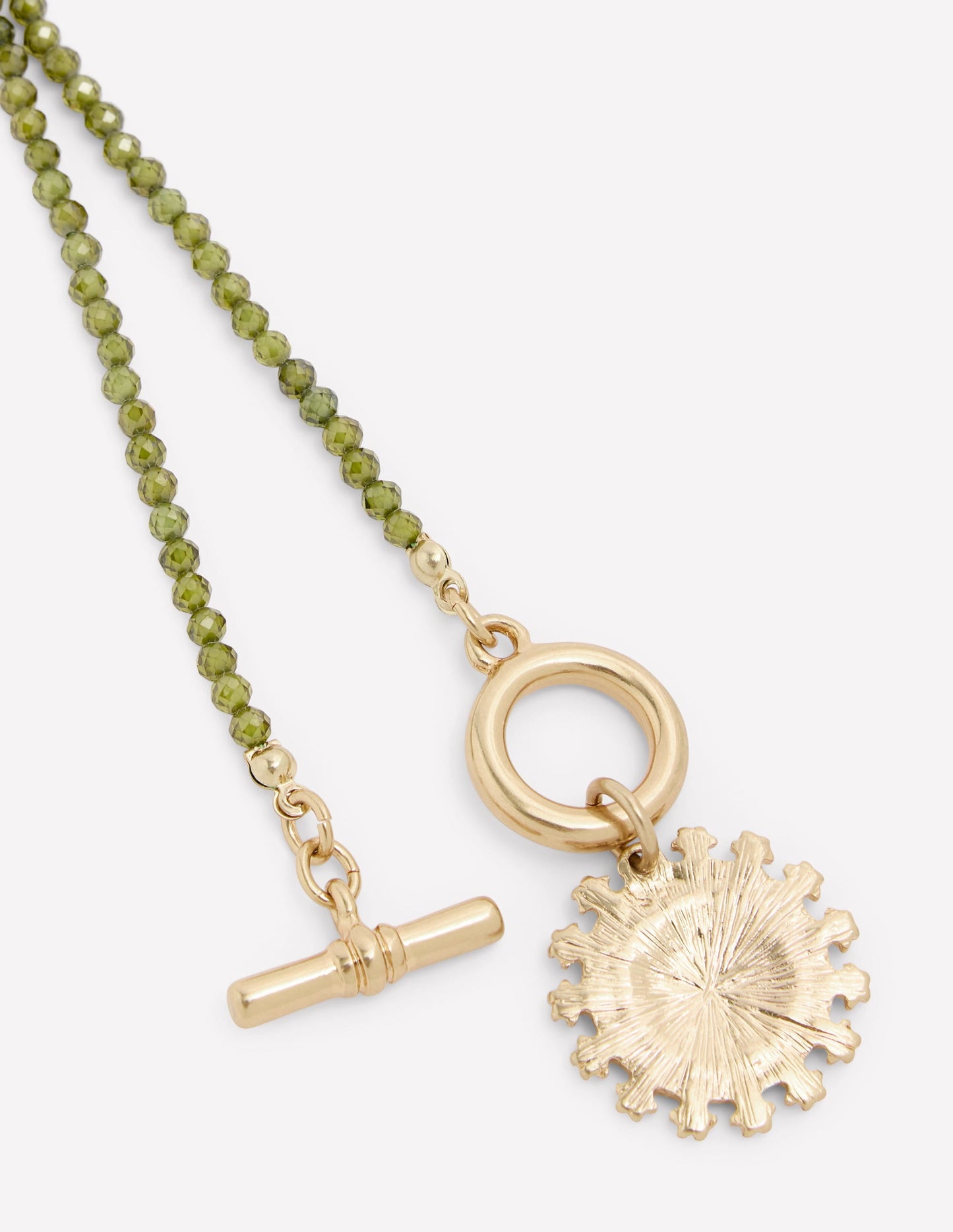 Bead Metal Necklace-Green