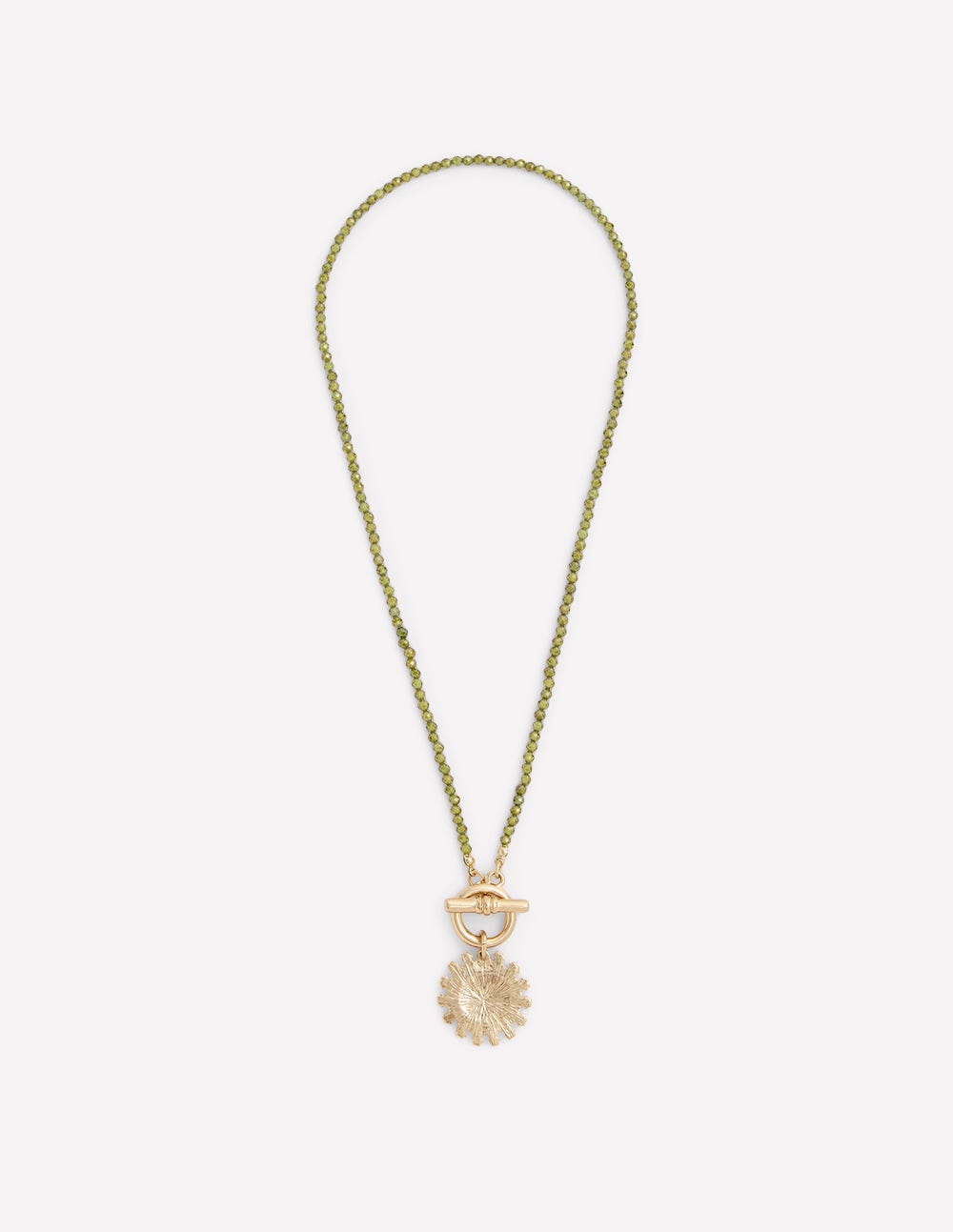 Bead Metal Necklace-Green