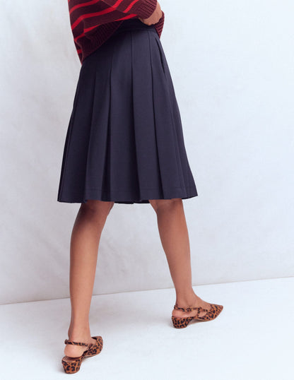 Aya Ponte Skirt-Navy