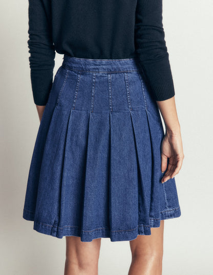 Aya Denim Skirt-Mid Vintage