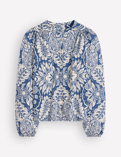 Ara Jersey Shirt-True Navy,  Arabesque Meadows
