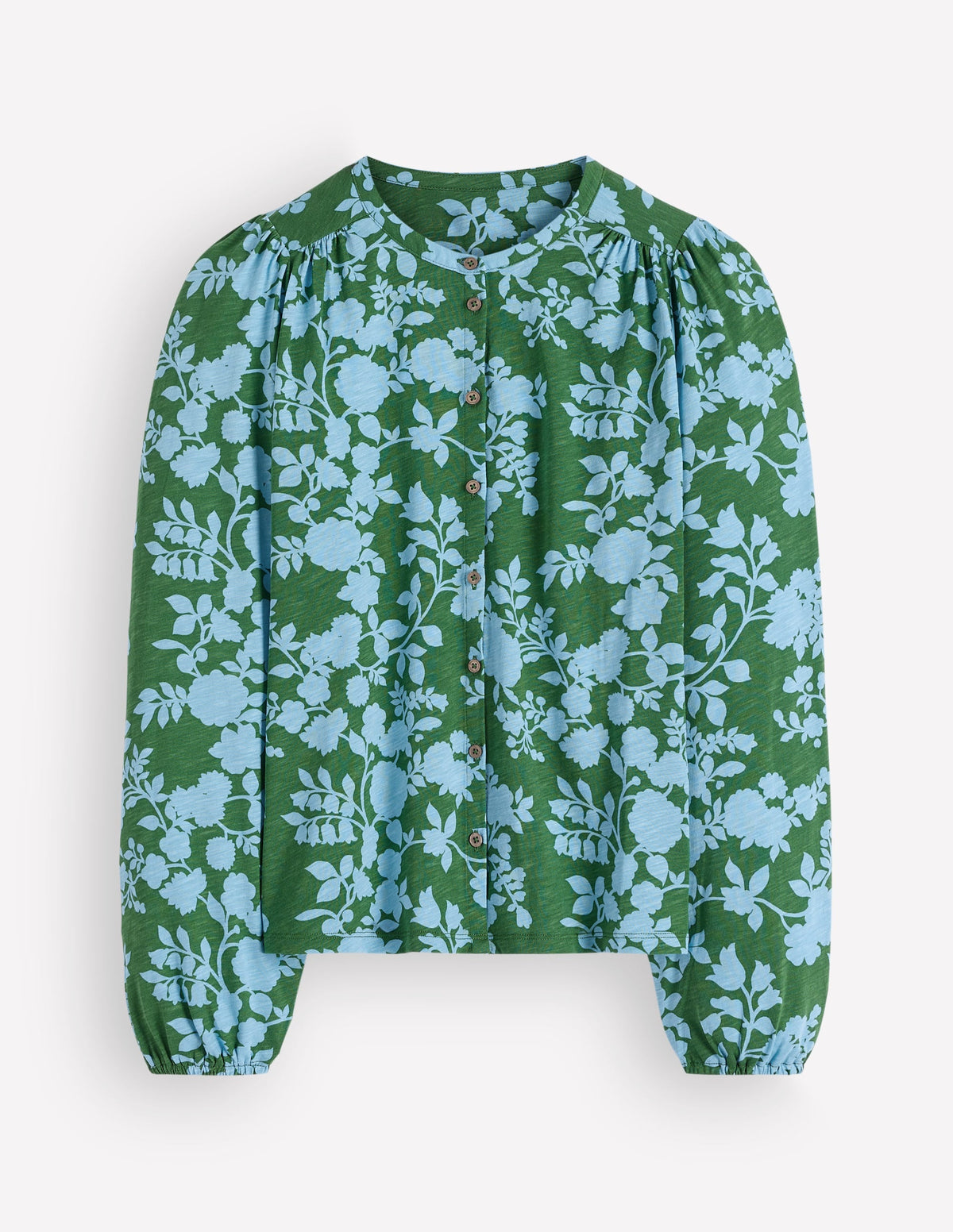 Ara Jersey Shirt-Alpine Green, Bouquet Breeze