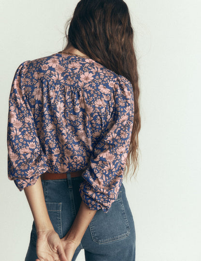 Ara Jersey Shirt-Floral Field