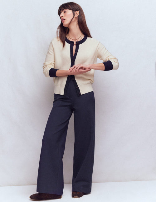 Belgravia Ponte Pants-Navy