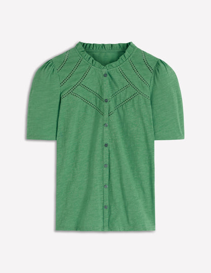 Bea Short Sleeve Shirt-Comfrey