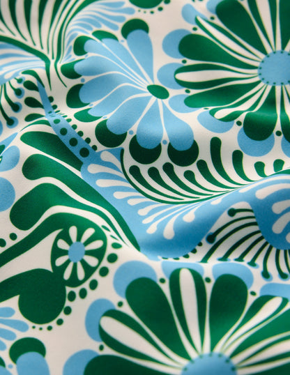 Arles Swimsuit-Air Blue, Euphoric Gardens
