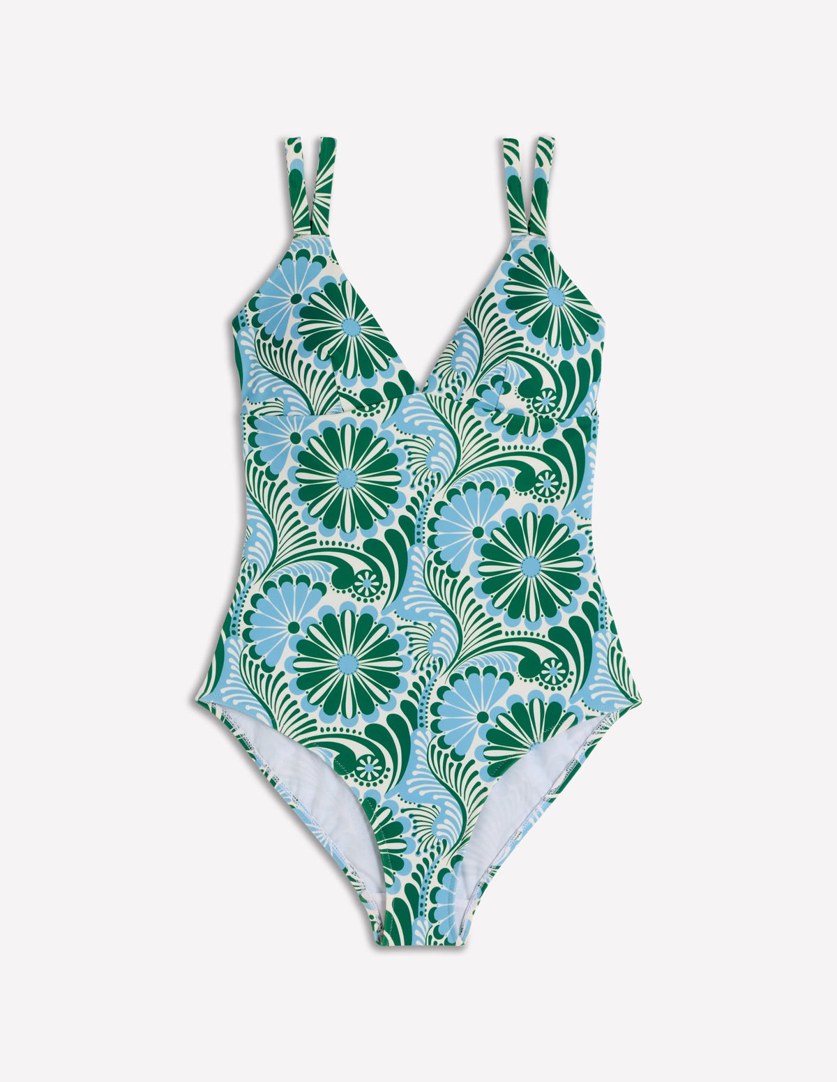 Arles Swimsuit-Air Blue, Euphoric Gardens