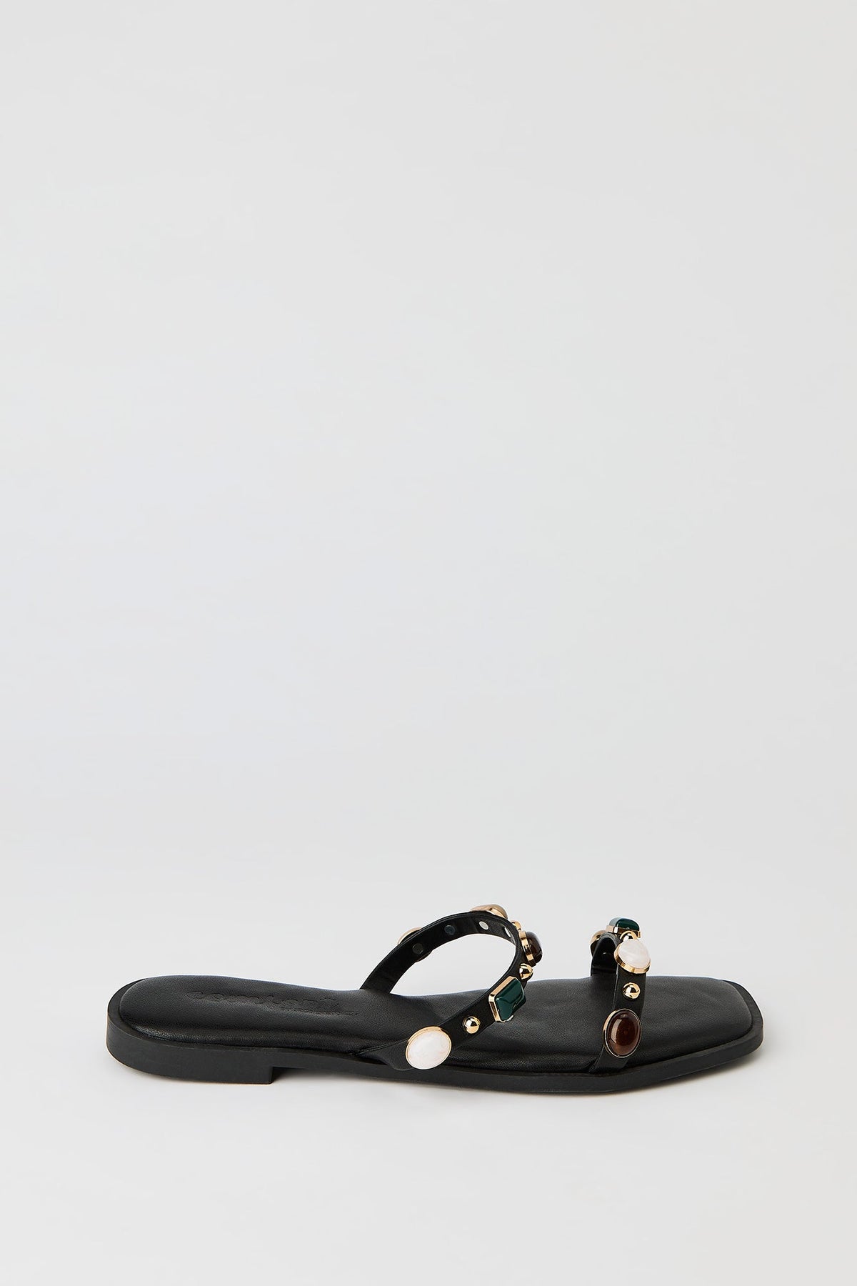 Band Sandal with Gems