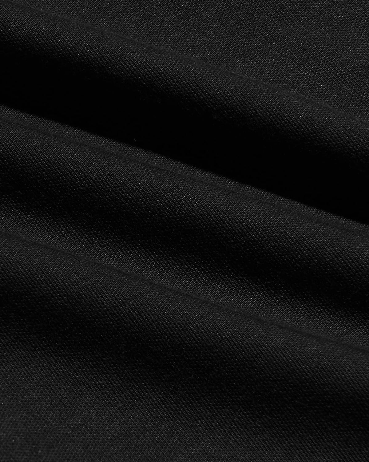 All Black Pima Cotton Blend Crew 2-Pack