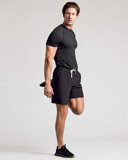 9" All Black Active Quick Dry Shorts 2-Pack