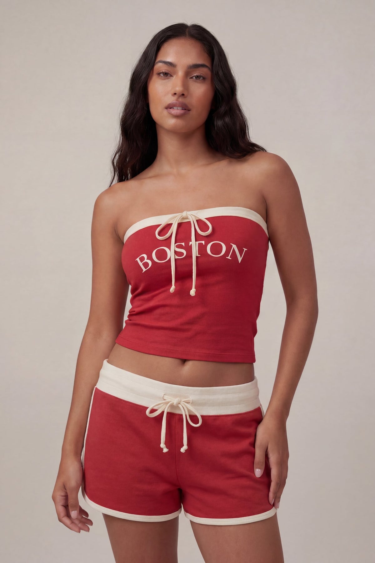 Graphic Drawstring Dolphin Short