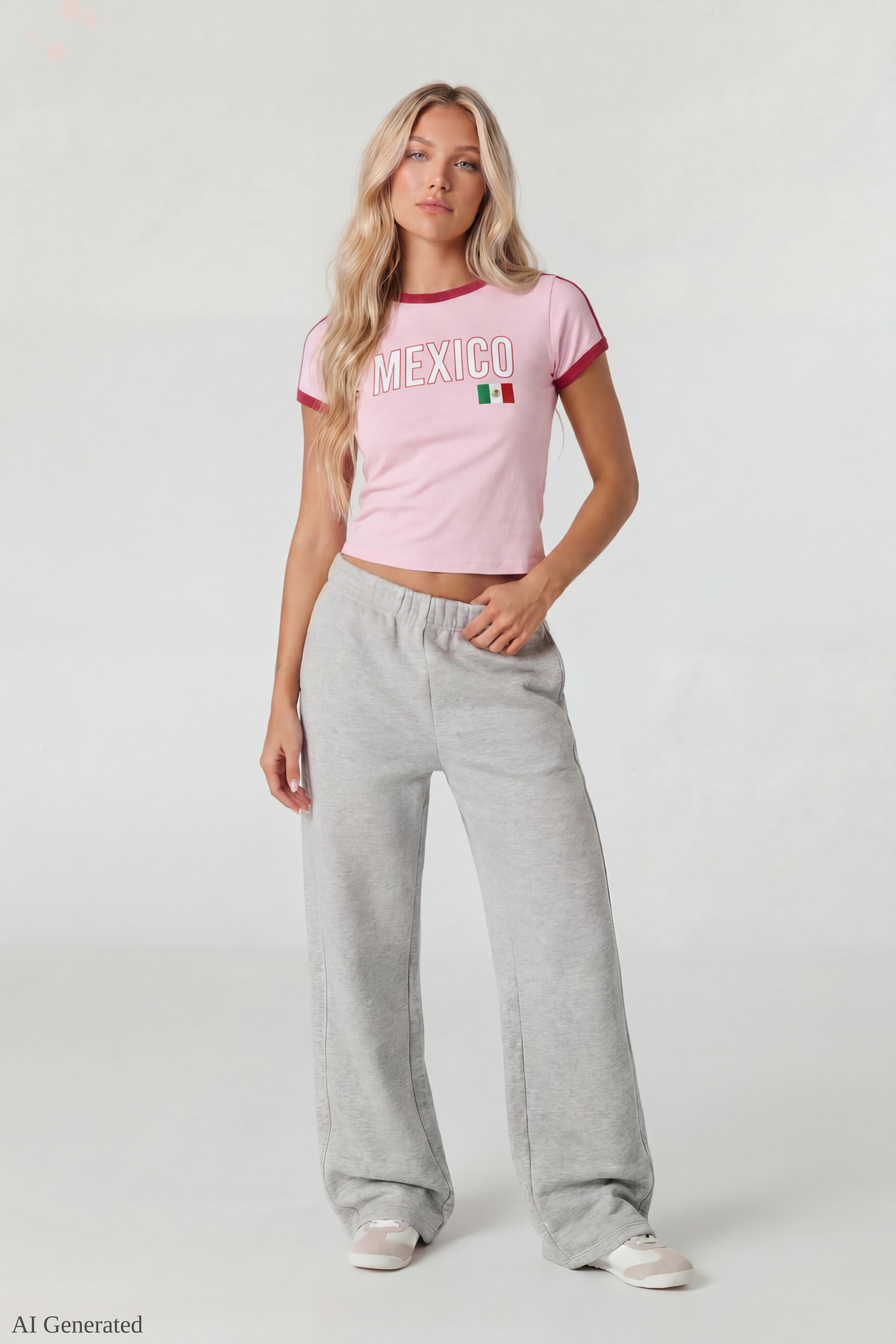 Graphic Ringer Baby Tee