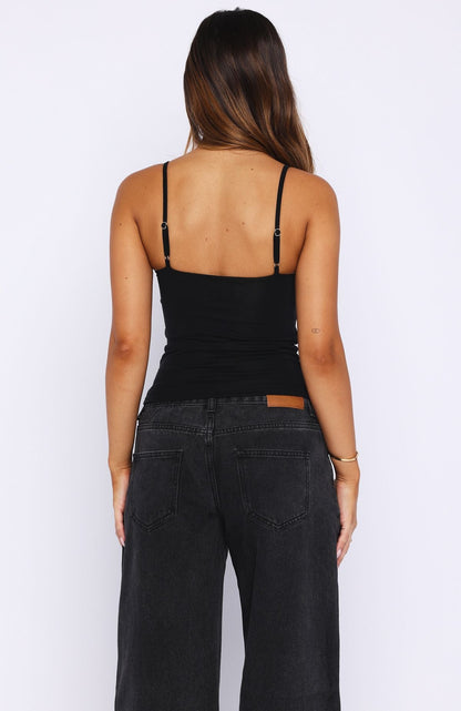 Eiffel Lights Top Black
