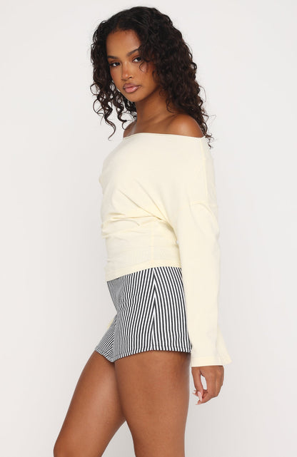 Back To Business Mini Skort Black Stripe