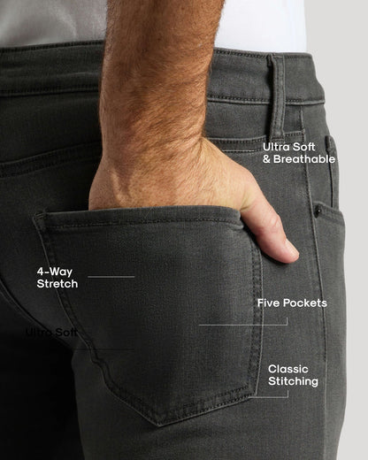 Black & Gray Wash Slim Comfort Stretch Jeans 2-Pack