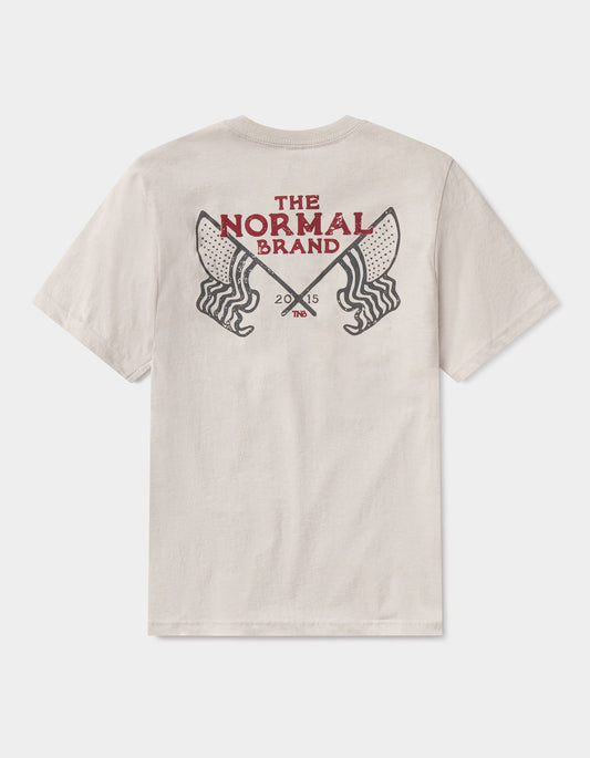 Flag Tee in Sand