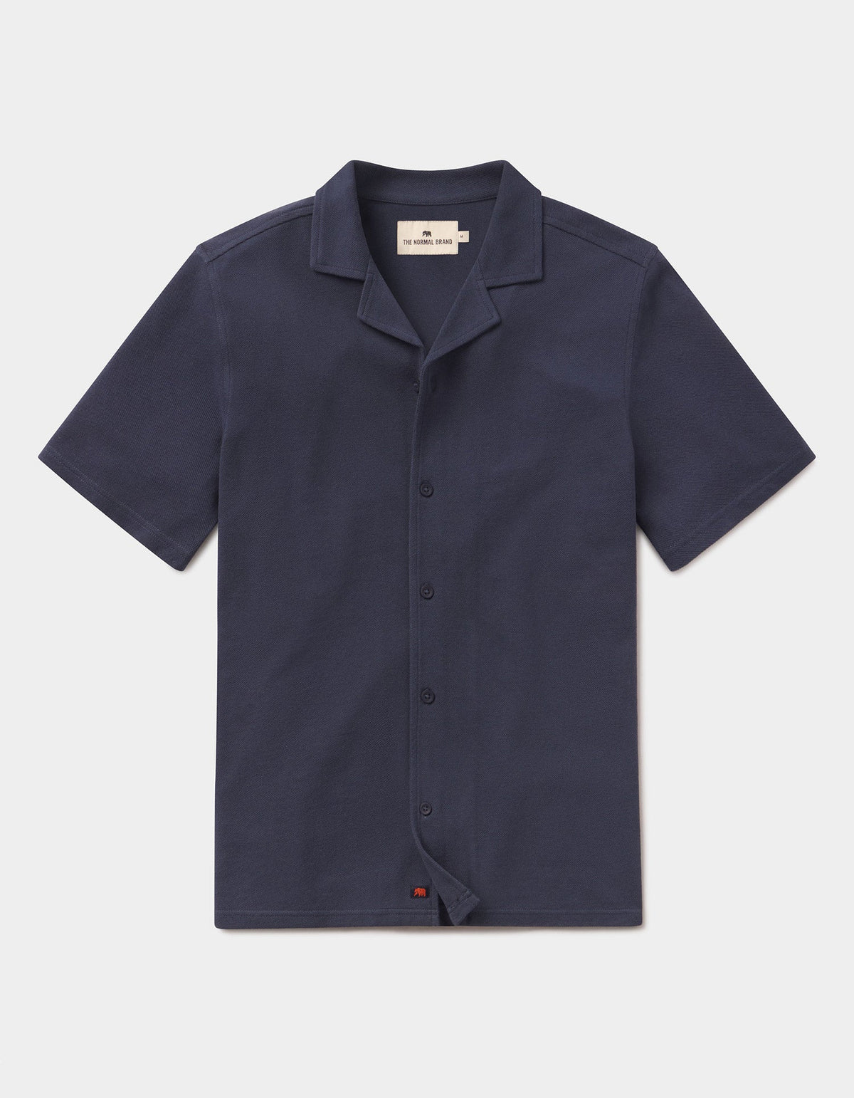 Cotton Pique Camp Shirt