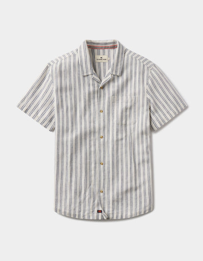 Freshwater Camp Shirt in Vintage Blue Stripe