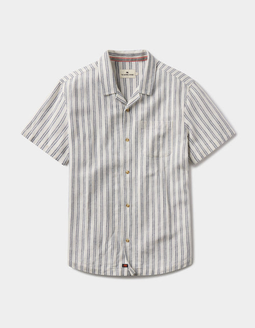 Freshwater Camp Shirt in Vintage Blue Stripe