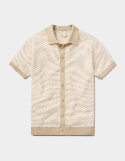 Robles Knit Jacquard Button Up