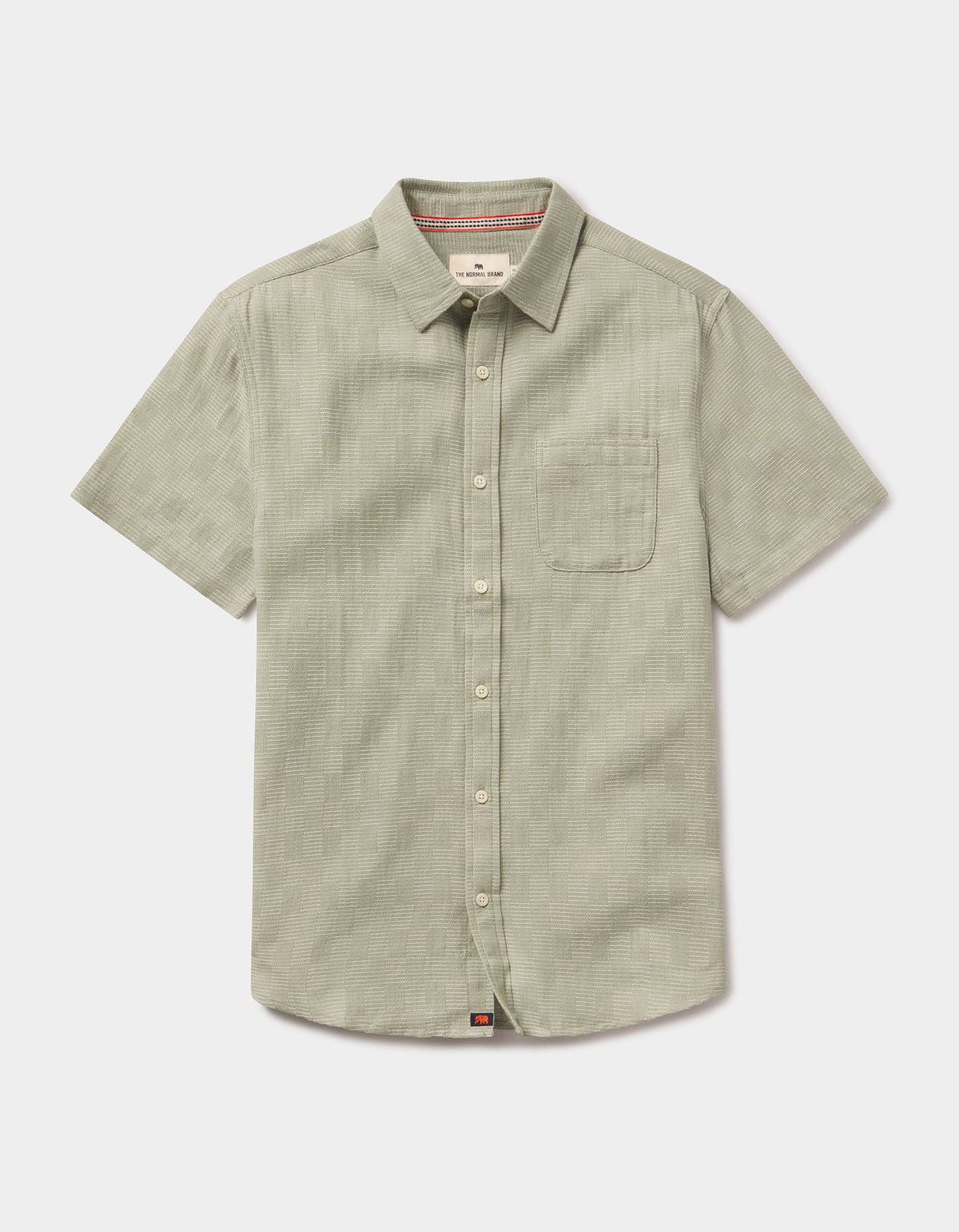 Freshwater Short Sleeve Button Up Shirt in Juniper Check