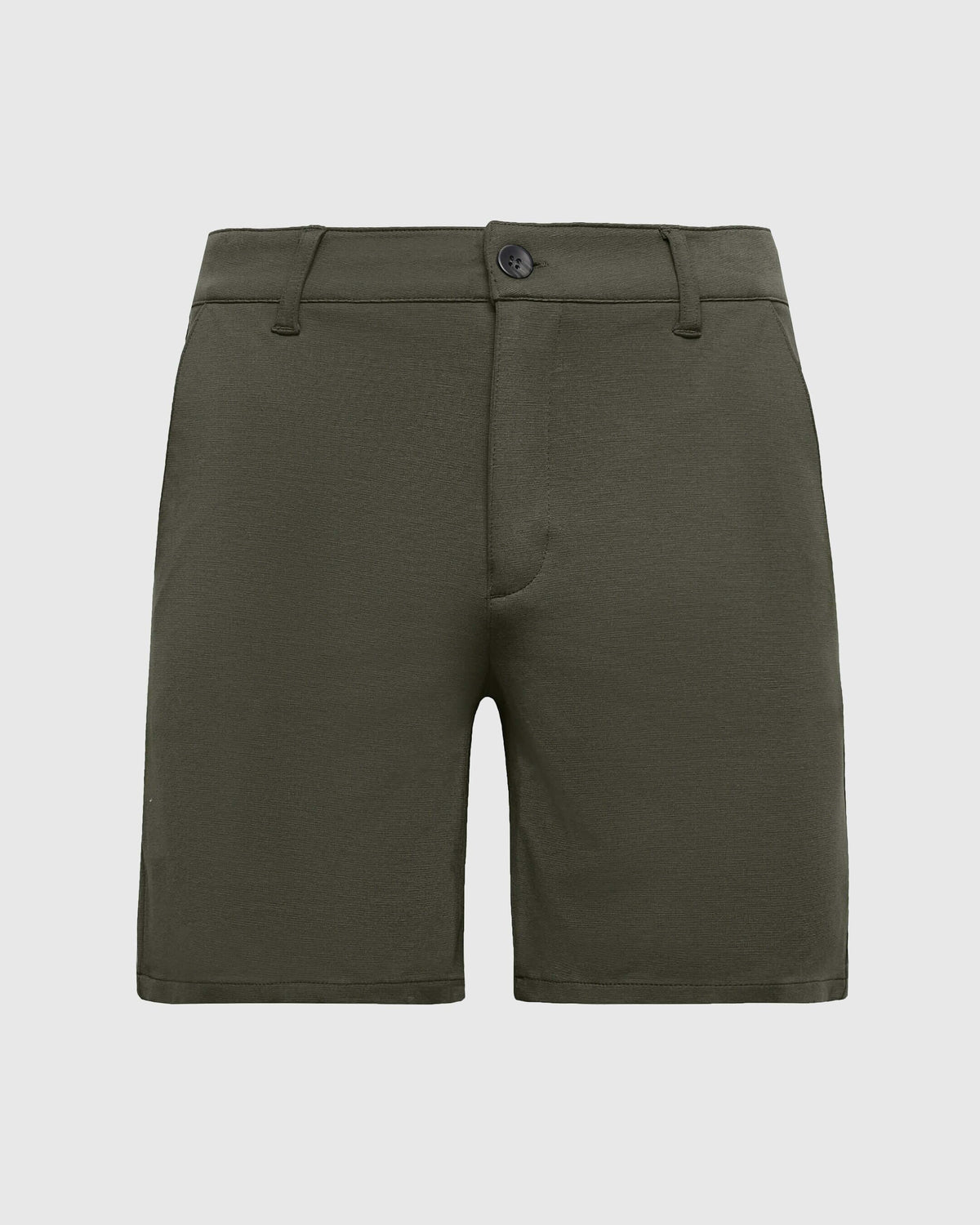 7 Military Green Comfort Knit Chino Short